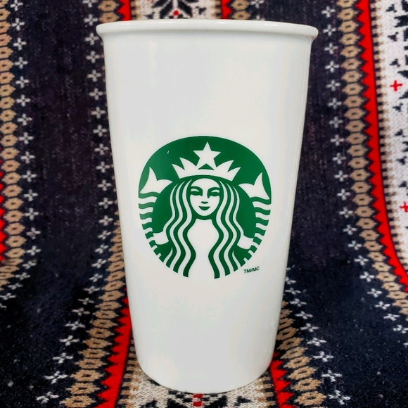 Tall Ceramic Starbucks Cup - Picture 1 of 4